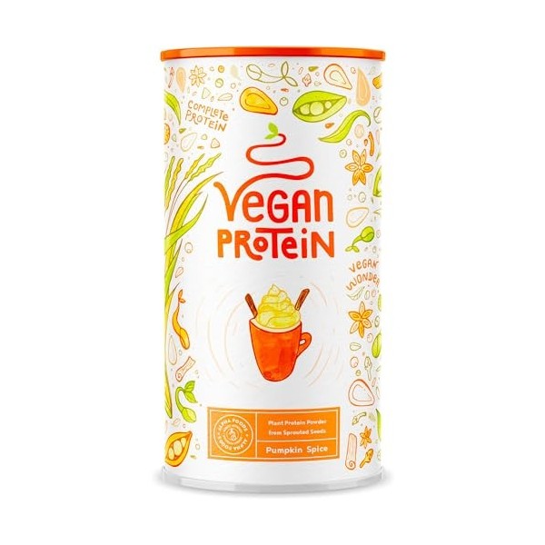 Vegan Protein Shake PUMPKIN SPICE - Protéine végétale de riz, pois, graines de lin, amarante, tournesol, pépins de courge - 6