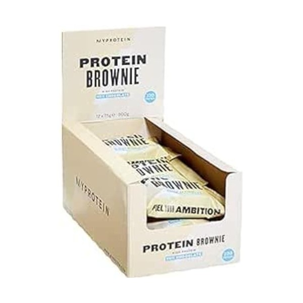 MyProtein Barre de Protéine Saveur Brownie 12 x 75 g