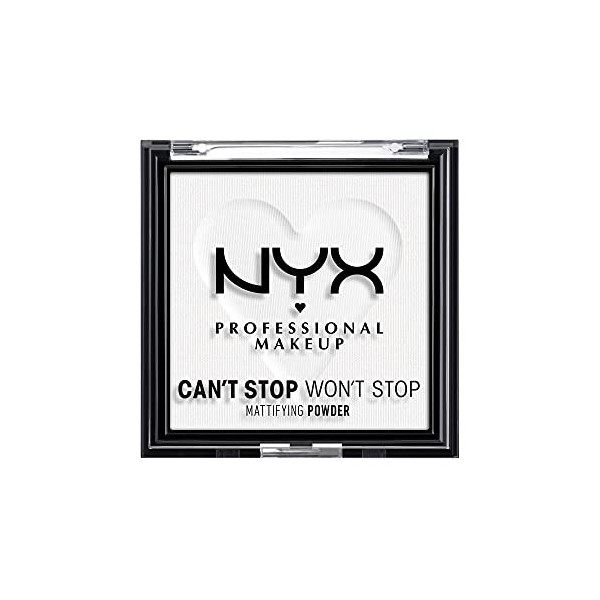 NYX Professional Makeup Poudre Matifiante Cant Stop Wont Stop, Fini Mat, Light