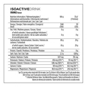 PowerBar Isoactive Sports Drink Orange, 1.32 kg