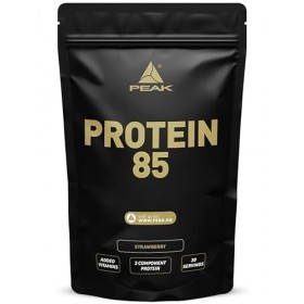 PEAK Protein 85 I 900g Goût Strawberry I 30 portions I poudre I protéines multi-composants I protéines de soja I caséine I pr
