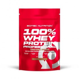 Scitec Nutrition 100% Whey Protein Professional avec des acides-aminés clés et des enzymes digestives, sans gluten, 500 g, Ic