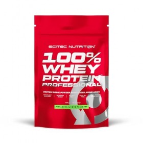 Scitec Nutrition 100% Whey Protein Professional avec des acides-aminés clés et des enzymes digestives, sans gluten, 500 g, Pi