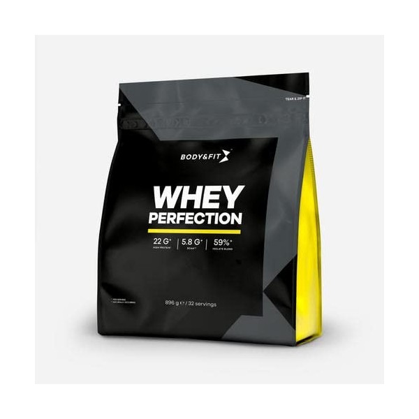 Body&Fit - Whey Protein"Whey Perfection", Milkshake Banane, 896 grams 32 Shakes 