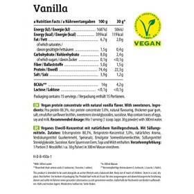 HEJ Natural Vegan 450 g Vanilla Protéine Végétarienne