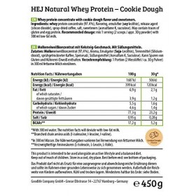 HEJ Natural Whey Cookie Dough, 450g 