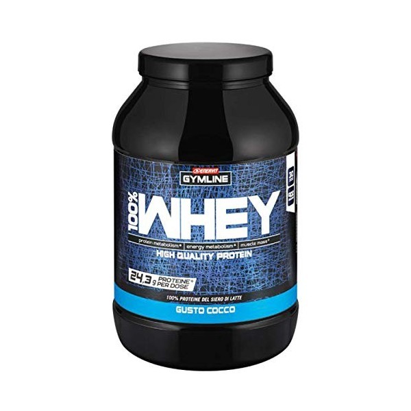 Enervit Gymline Muscle 100% Whey Proteine Concentrate Integratore Cocco 900 g