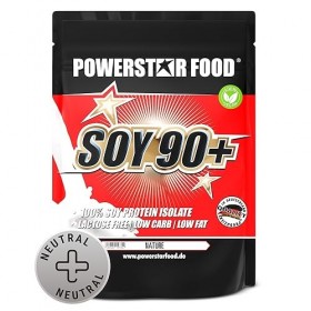 Powerstar SOY 90+ | 1kg Isolat de Protéine de Soja | Fabriqué en Allemagne | Alternative végétalienne à la Whey Protein Powde