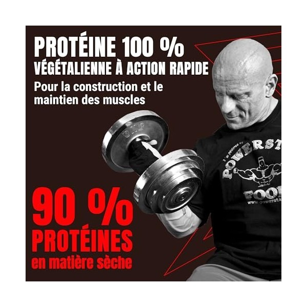 Powerstar SOY 90+ | 1kg Isolat de Protéine de Soja | Fabriqué en Allemagne | Alternative végétalienne à la Whey Protein Powde