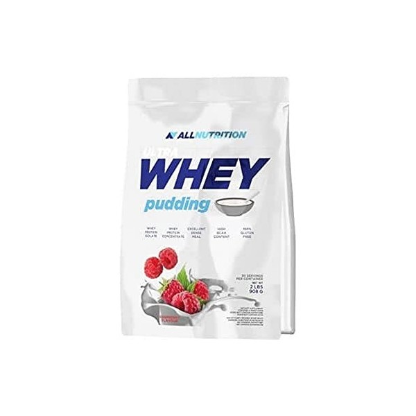 All Nutrition Supplément de Protéines de Lait Ultra Whey Pudding Chocolat Blanc