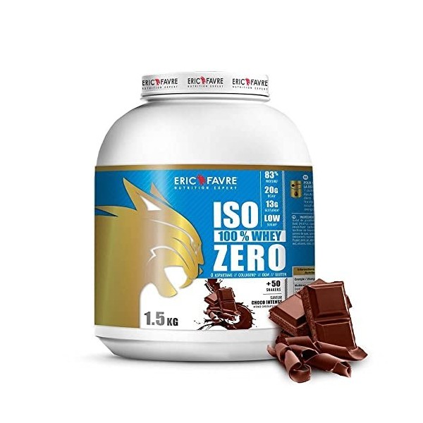 ISO WHEY ZERO 100% Pure Whey Protéine Isolate Savoureuse, Prise de Masse Musculaire - Assimilable Rapidement - Laboratoire Er