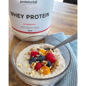 Proteinclub Natural Whey Protein sans additifs, arômes artificiels et édulcorants - Sucré avec Stevia - Sans soja - Fabriqué 