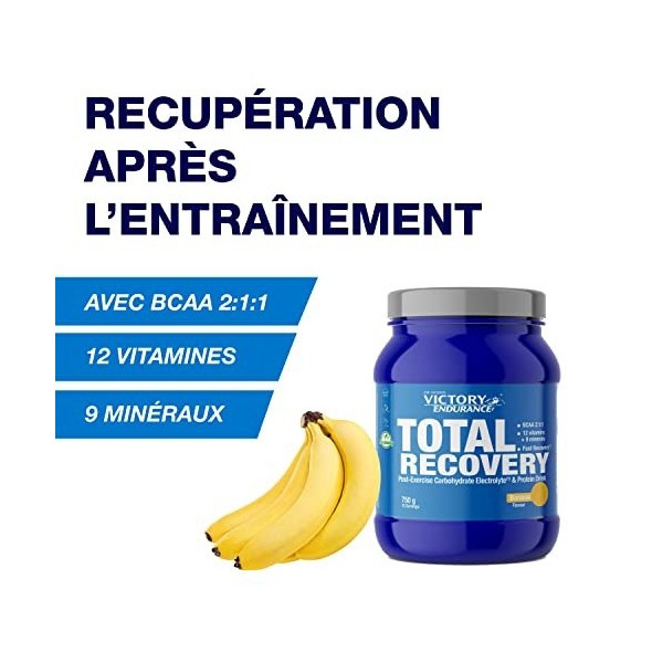 Victory Endurance Total Recovery - Optimise la Récupération Post-Entraînement – Avec Glutamine – BCAAs - Enrichie en Vitamine