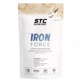 STC NUTRITION - Iron Force - Préparation en poudre pour boisson riche en Protéines, Créatine, Taurine - Puissance & Volume mu