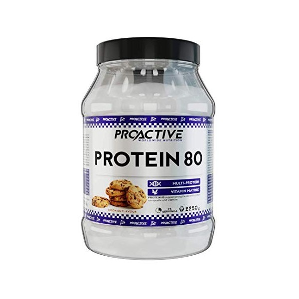 ProActive Worldwide Nutrition, Whey Protein 80 Gâteau, 2250g 