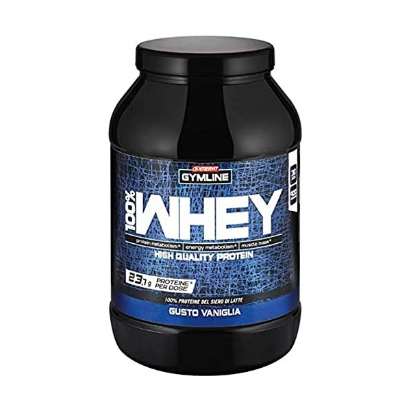 Enervit Gymline Muscle 100% Whey Proteine Concentrate Integratore Vaniglia 900 g