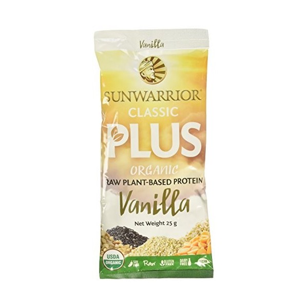 Sunwarrior Classic Plus Sachets Mélange de Protéines Vanille 12 x 25 g