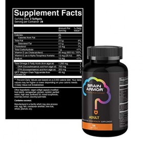 Brain Armor Capsule Pro Vegan Softgel 56 Ct