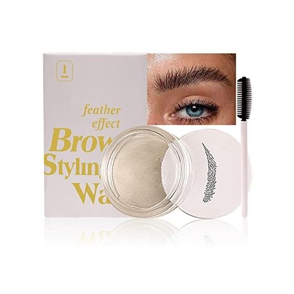 Kit De Savon Pour Sourcils, Cire Coiffante Greyghost Sourcils, Savon Coiffant Doux Et Sec, Pommade Pour Sourcils Longue Durée