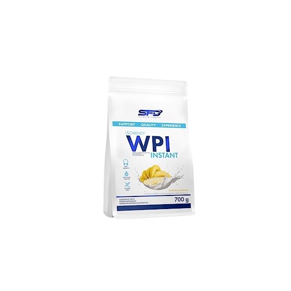 SFD WPI ISOWHEY INSTANT Whey en Poudre Forme Instantanée - Prise de Masse Musculaire Rapide - Haute Dose de Protèines 28 g/33