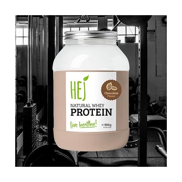 HEJ Natural 900 g Chocolate Protéine Whey