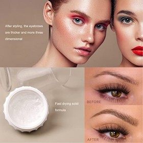 Cire à sourcils, cire de mise en forme des sourcils imperméable pour le maquillage