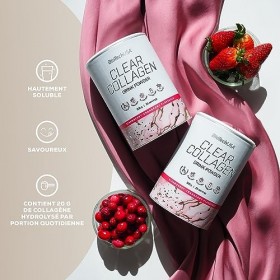 BioTechUSA Clear Collagen, Une boisson en poudre rafraîchissante et aromatisée contenant du collagène hydrolysé et des édulco