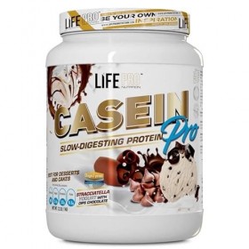 LIFE PRO NUTRITION CASEIN PRO Slow-digesting protein, Saveur Stracciatella yaourt avec dips chocolat, 900 g
