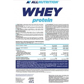 ALLNUTRITION Whey Protein 908g pack de 1 poudre de protéine de lactosérum en poudre renforcement musculaire avec acides aminé