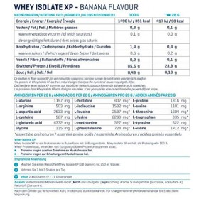 Body & Fit Whey Isolate XP - Isolat de Protéine de Whey de qualité supérieure - Pot de 750 gr - Goût: Chocolat
