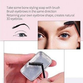Crème pour les Sourcils, Crème de Teinture pour les Sourcils, Cire de Baume Coiffant pour les Sourcils, Baume de Maquillage p