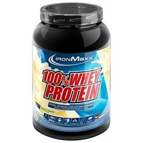 IronMaxx 100% Whey Protein - Protéines de Lactosérum en poudre, hydrosolubles - Banane et Yaourt - 1 x boîte de 900 g