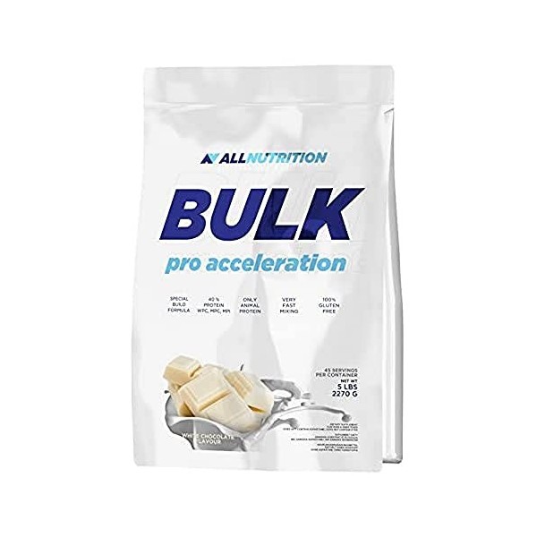 All Nutrition Bulk Pro Acceleration Complexe Carb-Protéines Poudre Naturel