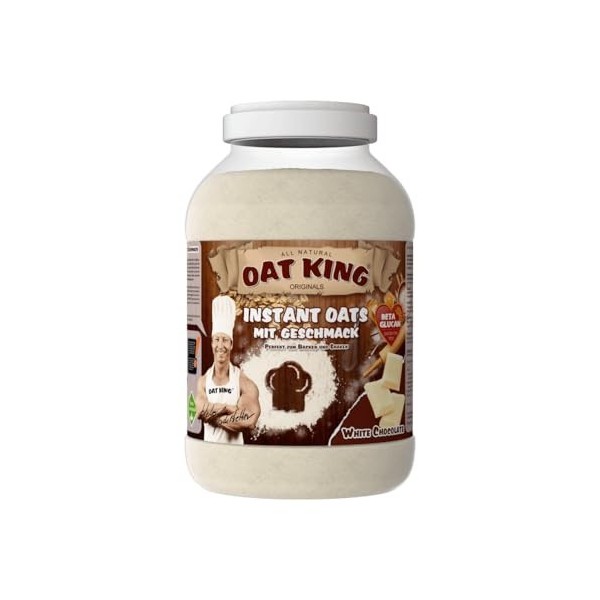 LSP Oat King Instant Flavoured Oats 4 kg White Chocolate Protéine Végétarienne