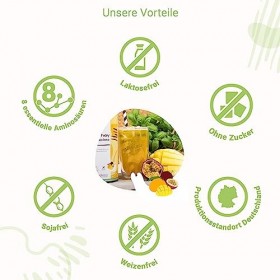 Clear Whey Protéine isolate de mangue Maracuja | 600 g 20 portions | Haute teneur en protéines de 94 %, faible en lactose, 