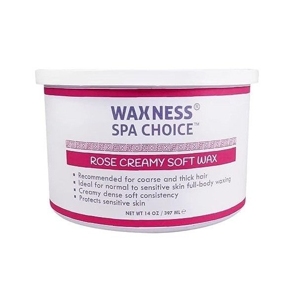 Waxness Spa Choice Lot de 3 boîtes de cire souples assorties 414 ml – Rose, lavande oxyde de zinc