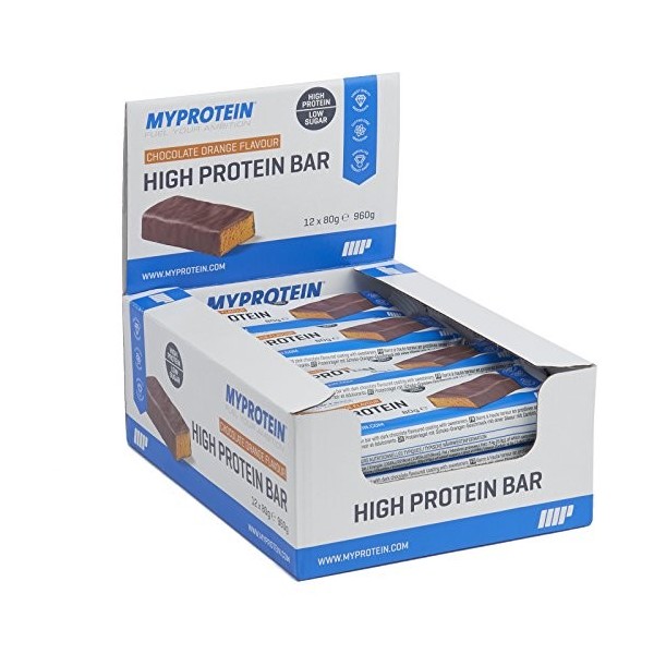 My Protein High Barre de Protéine Saveur Chocolate Orange 12 x 80 g
