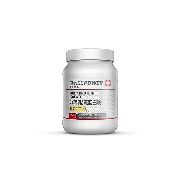 Swisspower Whey Protein Isolate Vanilla 425 g – 88 % de protéines