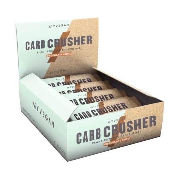 MyProtein Vegan Carb Crusher Protéine Whey Beurre dArachide sans Noix 60 g boîte de 12 1 g