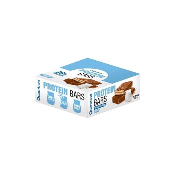 QUAMTRAX PROTEIN BARS Saveur Yaourt, 32 unités