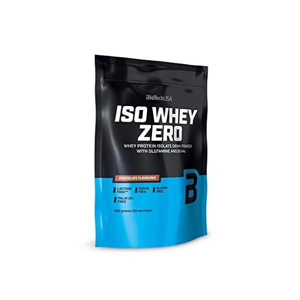 Biotech | Iso Whey Zero 500g | Whey Isolate | Isolat de protéine de lactosérum de qualité - Black Biscuit