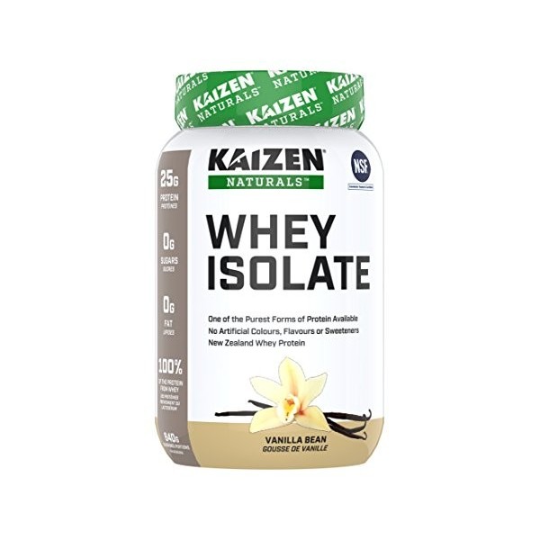 Kaizen Naturals Whey Isolate - Vanilla Bean 840 g