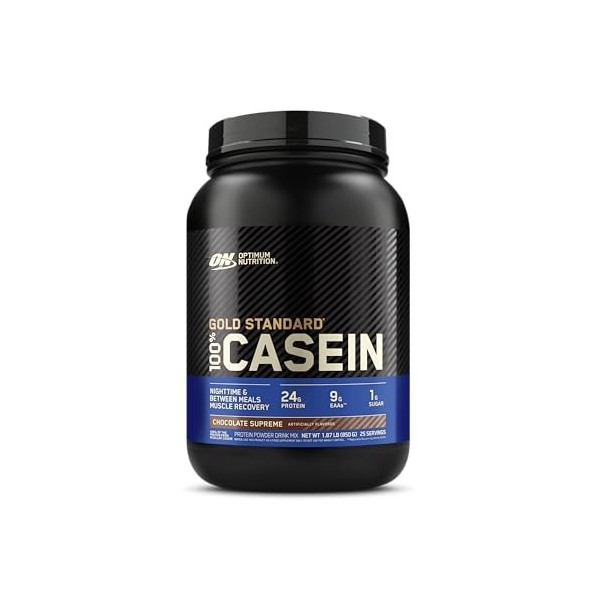 Optimum Nutrition Gold Standard 100% caséine protéine en poudre avec zinc, magnésium et acides aminés, favorise croissance & 