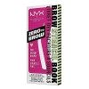 NYX Professional Makeup Pochoirs à Sourcils pour Sourcils Fins, Zero To Brow Stencils, Kit de 4 : Rond, Droit, Arqué & Extra 