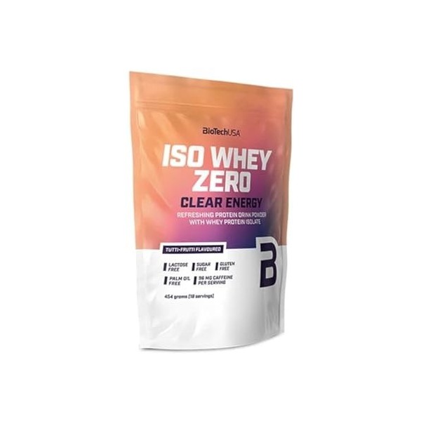 Biotech USA - Iso Whey Zero Clear Energy - Doypack de 454 Gr