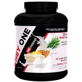 Red Support Whey One - Poudre de concentré de protéines de lactosérum WPC - Régénération et renforcement musculaire Caramel 