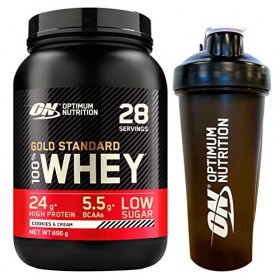 Optimum Nutrition Proteína On 100% Whey Gold Standard 2 Lbs - 908 Gr Sabor Cookies-Cream