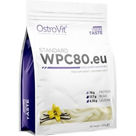 WPC80 lactosérum protéines par Ostrovit 900g vanille Flavout
