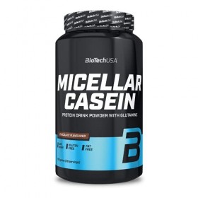 BioTechUSA Micellar Casein Protein Powder | Temps dabsorption prolongé | Sans gluten et sans graisse | L-Glutamine ajoutée, 
