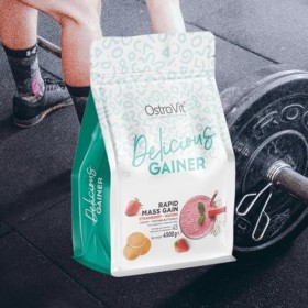 OstroVit Delicious Gainer 4500g Fraise Wafers